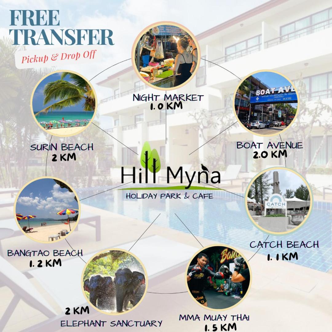 Hill Myna Holiday Park & Cafe Bangtau-part Kültér fotó